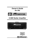 Ampeg V-50H User's Manual