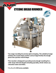 AMF Cycone Bread Rounder User's Manual