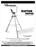 Ameristep RAPTOR TRIPOD 7700 User's Manual