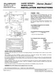 American Standard 2425E User's Manual