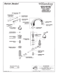 American Standard Williamsburg Deck-Mount Tub Filler 2900.222 User's Manual