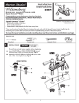American Standard WILLIAMSBURG 2804 User's Manual