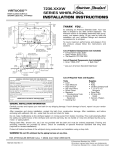 American Standard 7236.XXXW User's Manual