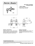 American Standard Two-Handle Centerset Lavatory Faucet 2930 User's Manual