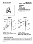 American Standard T555.700 User's Manual