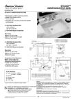 American Standard Studio 0618.000 User's Manual