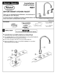 American Standard M968412A User's Manual