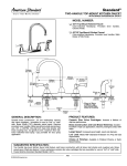 American Standard Standard 4271S User's Manual