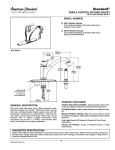 American Standard Standard 4241S User's Manual