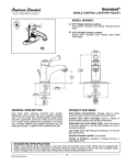 American Standard Standard 2171S User's Manual