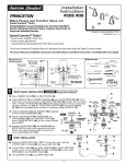 American Standard SPEED CONNECT 4508.4 User's Manual