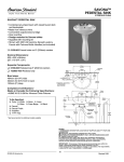American Standard Savona 733900-400 User's Manual