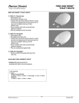 American Standard Rise and Shine Toilet Seat 5325.024 User's Manual