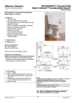 American Standard Retrospect Collection Right Heigh Elongated Toilet 3264.216 User's Manual