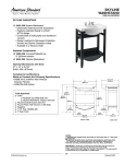 American Standard Retrospect Collection Pedestal Sink 0282.008 User's Manual