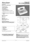 American Standard Regalyn Wall-Mount Lavatory 4869.008 User's Manual
