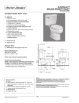 American Standard Ravenna Round Front Toilet 4096.016 User's Manual