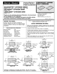 American Standard Palisade 7103 User's Manual