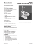 American Standard Neolo Elongated Flush Valve Toilet 2531.016 User's Manual