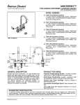 American Standard Monterrey 7500.140 User's Manual