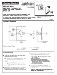 American Standard Moments T506.730 User's Manual