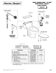 American Standard High Hamilton Elongated Space-saving One-Piece Toilet 2096.016 User's Manual