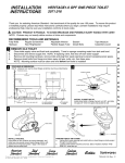 American Standard Heritage Elongated One-Piece Toilet 2071.016 User's Manual