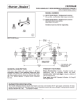 American Standard Heritage 6801F15.000 User's Manual