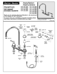 American Standard Hampton 4770.722 SER. User's Manual