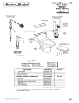 American Standard Hamilton Elongated Space-saving One-Piece Toilet 2092.017 User's Manual