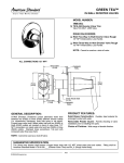 American Standard T010.430 User's Manual