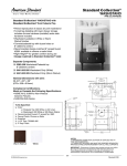 American Standard Fire Clay/Wood 9441.000.020 User's Manual