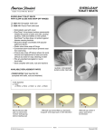 American Standard EverClean Toilet Seat 5320.110 User's Manual