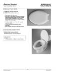 American Standard Elongated Toilet Seat 5284.016 User's Manual