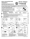American Standard Elongated One-Piece Toilet 2003 User's Manual