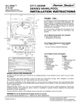 American Standard Ellisse 2711.XXXW User's Manual