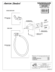 American Standard Double Robe Hook 2555.021 User's Manual