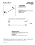 American Standard Copeland Toilet Paper Holder 7005.018 User's Manual