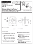 American Standard Copeland T005.730 User's Manual