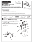 American Standard Colony Soft 2175.502 User's Manual