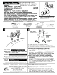 American Standard Colony Centerset Faucets 2275.309 User's Manual