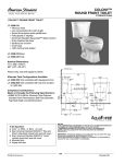 American Standard Colony 2388.012 User's Manual