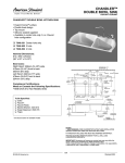 American Standard Chandler Double Bowl Sink 7048.804 User's Manual