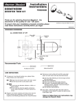 American Standard Ceratherm M968589 User's Manual
