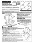 American Standard Cadet Three-Handle Bath/Shower 3375 User's Manual