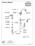 American Standard Cadet Deck-Mount Tub Filler 3985 User's Manual