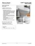American Standard Cadet 3 Slow-Close Toilet Seats 5350.110 User's Manual
