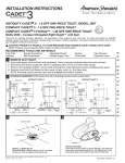American Standard CADET 2907 User's Manual