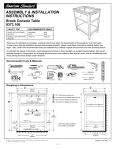 American Standard Brook Console Table 9373.100 User's Manual