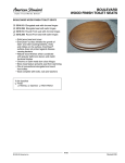 American Standard Boulevard Wood Finish Toilet Seats 5314.295 User's Manual